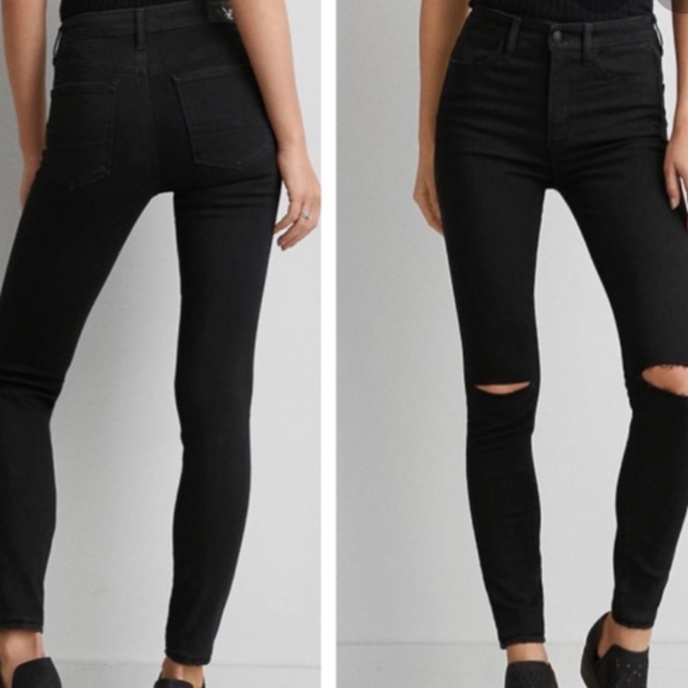 Black American eagle Jeggings